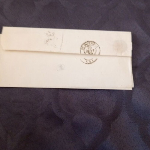 French letter from 1850 used with two clear postal stamps
