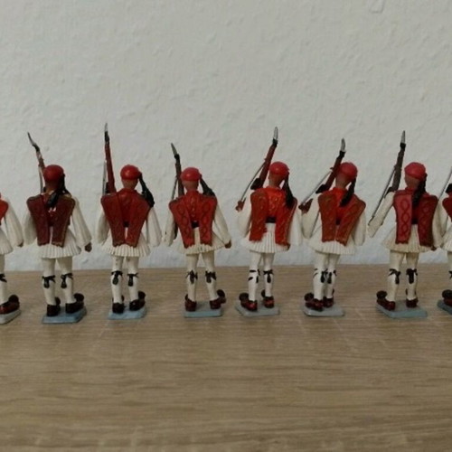 Athina Evzones figures used, red uniform