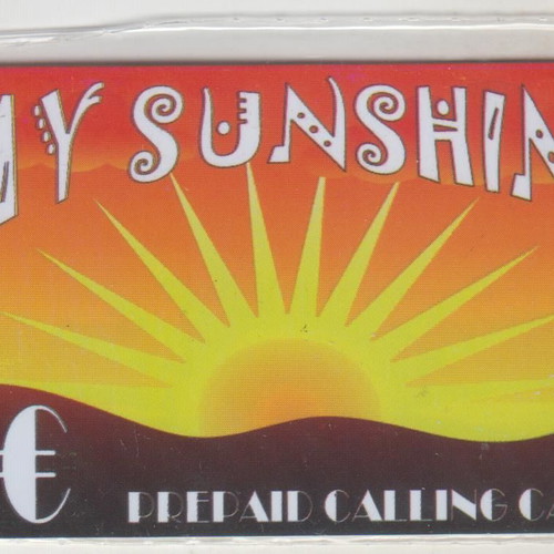 My Sunshine Private Calling Card Closed