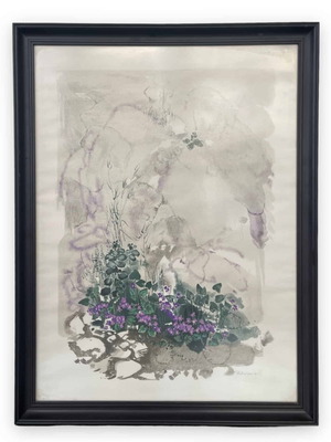 Signed Varlamos Giorgos Essay with Frame and Glass 70x100cm like new