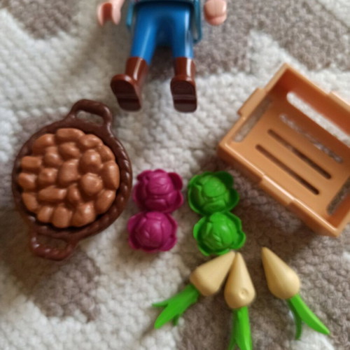 Playmobil country tractor with load like new