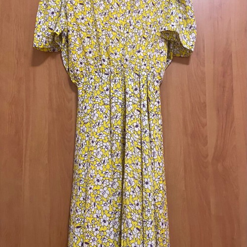 Orion London floral dress new, medium size, white and yellow
