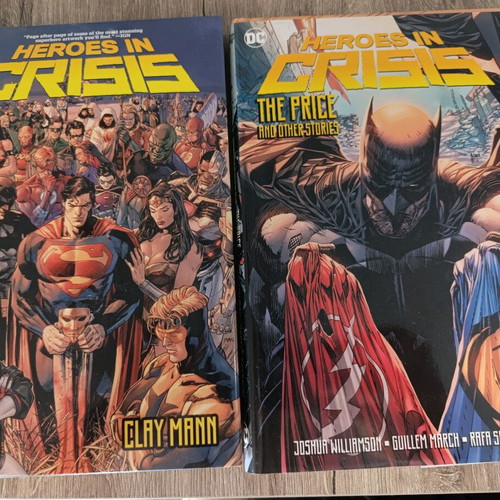 Dc Heroes in Crisis comic two hardcover volumes like new, English