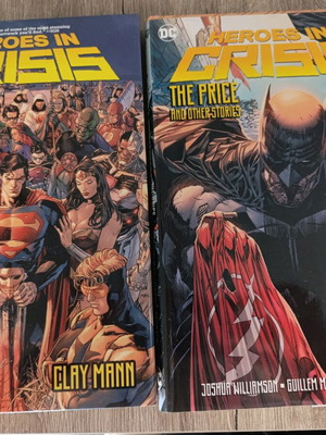 Dc Heroes in Crisis comic two hardcover volumes like new, English