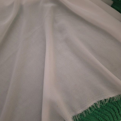 Ice white georgette fabric like new, 1.10m x 2m