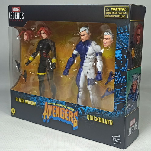 Marvel Legends Avengers Black Widow and Quicksilver 6'' Action Figures Set new