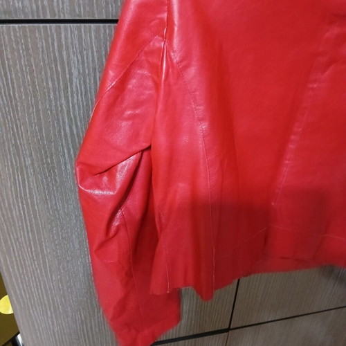 Leather jacket Trafaluc red size 38 like new