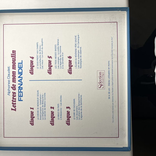 Lettres De Mon Moulin 6 vinyl records box set, like new