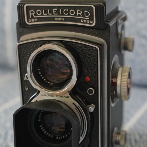 Rolleicord Va used with meter and mask for 6-4.5