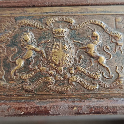 Victorian Metal Safe Used Fireproof Document Box Milner & Son Liverpool