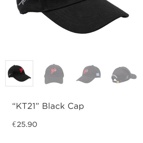Kostas Tsimikas KT21 Black Cap new, one size