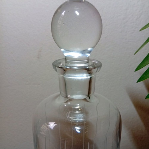 Vintage crystal decanter Italy 1960s