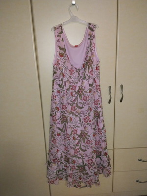 Romantic floral maxi dress S.Oliver like new, pink multicolor