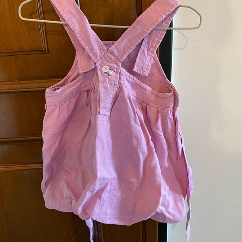 Benetton dress 9-12M like new with embroidery and belt