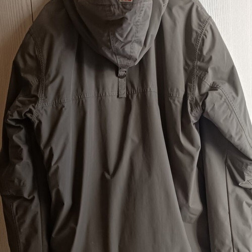 Napapijri jacket like new, size large, gray with lining