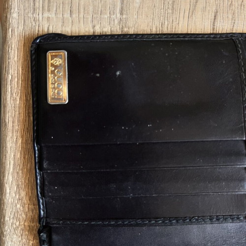 Gucci vintage wallet refurbished, black