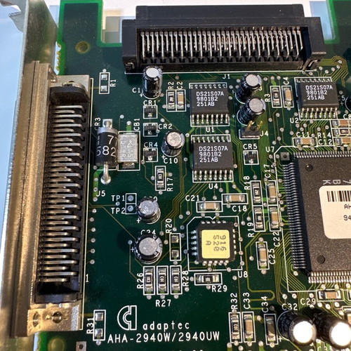 Adaptec AHA-2940W 2940UW Ultra Wide SCSI PCI Controller Card like new