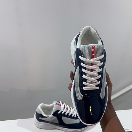 Prada Cups Blue and White Shoes new, size 42