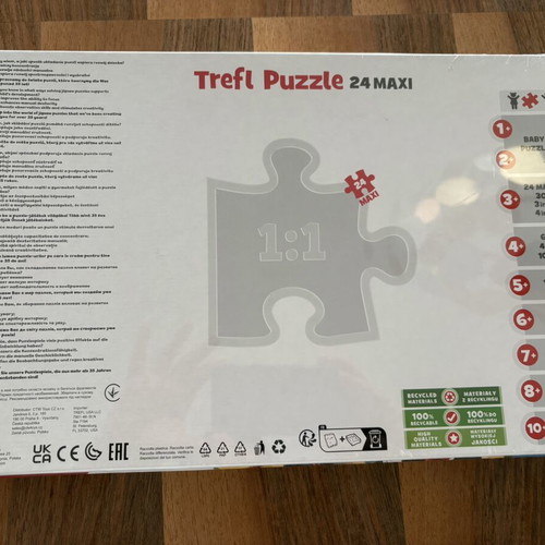 Trefl puzzle set new with Mickey Mouse and animal themes