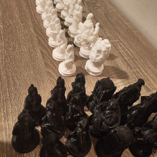 Custom Greek Revolution Chess Set new