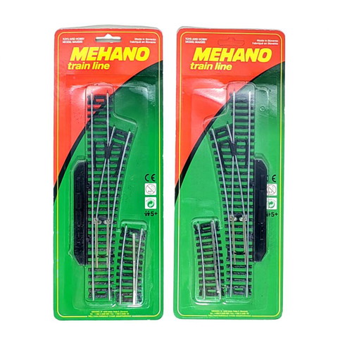 Mehano Train Line Points set of 2 new, sealed