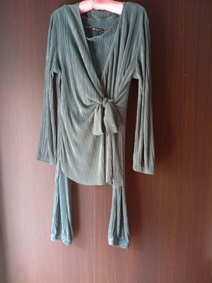 Zara women's set like new, green color