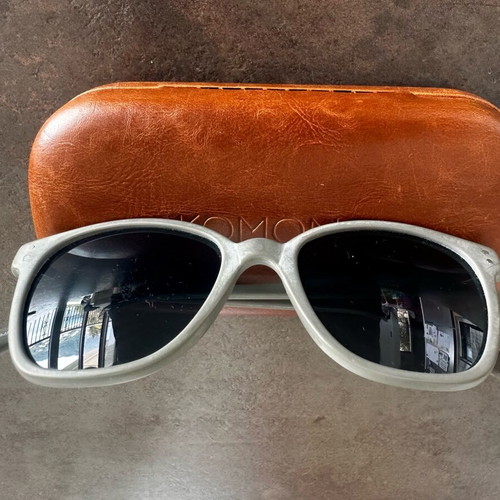 Komono The Renne sunglasses used, gray with minor lens wear