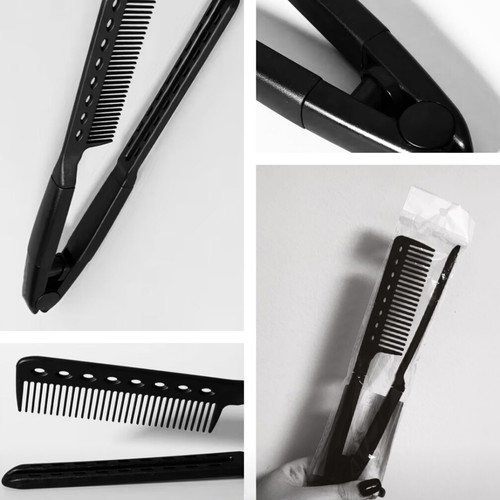Hair Comb V-Shaped Tool for Straightening and Haircutting New