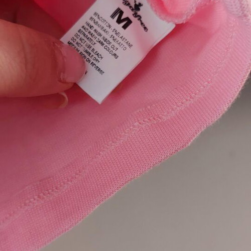 Sugarfree Pink Long Sleeve Crop Top M New