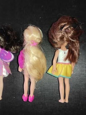 Μινι κουκλίτσες Barbie μεταχειρισμένες, σετ 4 τεμαχίων
