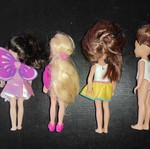 Μινι κουκλίτσες Barbie μεταχειρισμένες, σετ 4 τεμαχίων