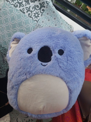Kayla plush koala toy, blue-purple