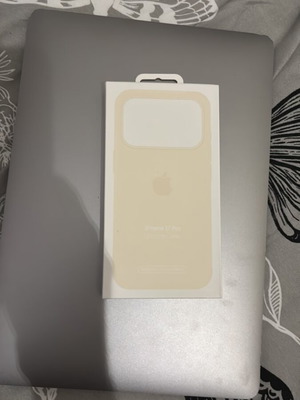 Apple silicone case with MagSafe for iPhone 17 Pro Vanilla