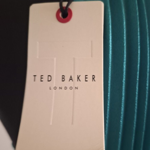 Ted Baker satin dress new with label, bright green, halterneck