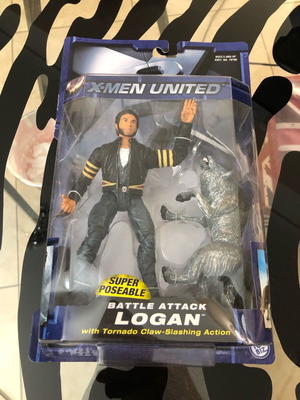 Logan Movie 6” Figure new X-Men United Hugh Jackman with Wolf Marvel Toybiz