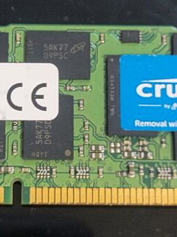 Crucial 8GB PC3L 12800R 1.35V RAM used