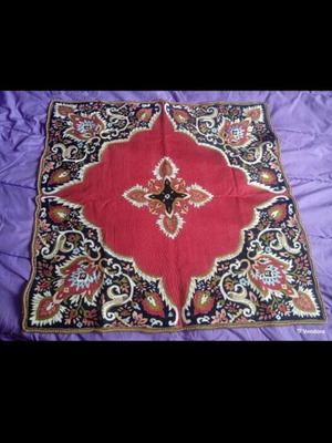 Hand-Embroidered Tablecloth new, 78×76 cm
