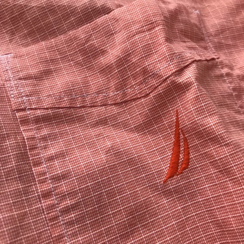 Nautica shirt L orange like new