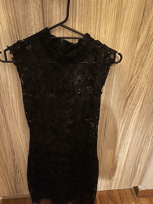 Lace dress black, like new, size S