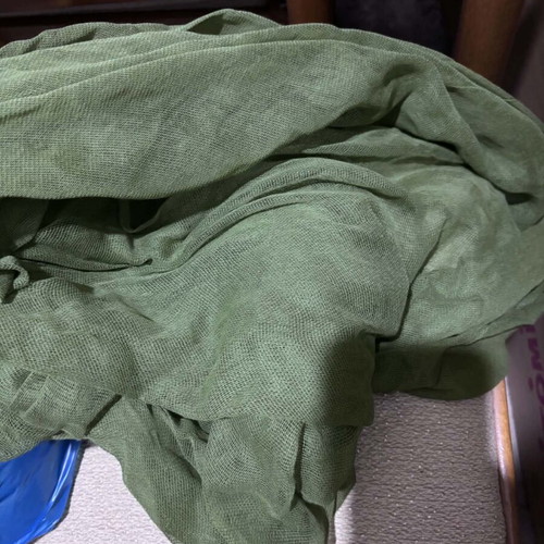 Gauze fabric pieces for decoration, total 25 meters, like new