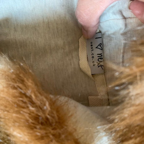 Next fur vest for kids like new, age 12