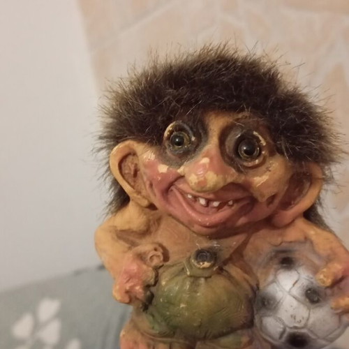 Norwegian troll figurine used, 9 cm height