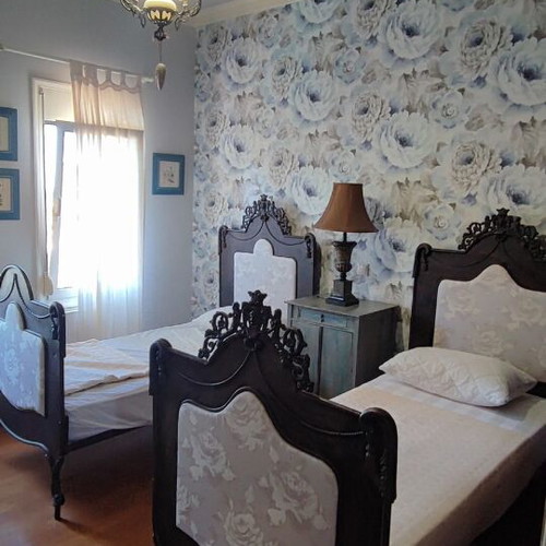 Antique Italian Rococo Revival Twin Beds Set 19th Century Refurbished