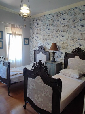 Antique Italian Rococo Revival Twin Beds Set 19th Century Refurbished