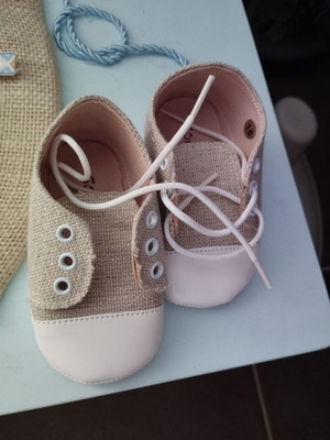 Baby baptism shoes 8 months like new