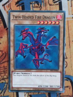 Twin Headed Fire Dragon κάρτα Yu-Gi-Oh! σαν καινούργιο