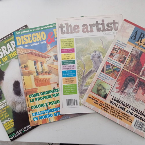 Art magazines like new, 4 issues, 1990s, Italian and English