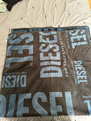 Diesel beach towel used, blue-black