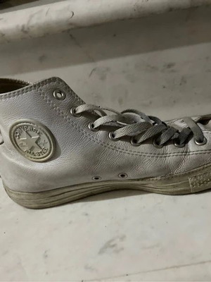 Converse Chuck Taylor All Star Monochrome Hi μποτάκια λευκά μεταχειρισμένα μέγεθος 43