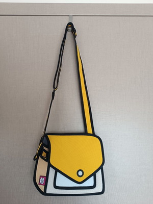 Jumb from paper crossbody bag like new, black and white